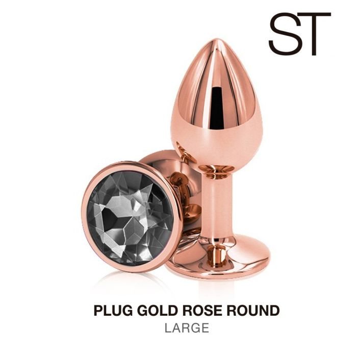 PLUG GOLD ROSE ROUND LARGE