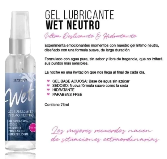 Wet Sexitive Gel Lubricante Intimo Neutro